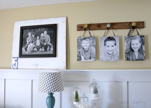 How to decorate your home with the things you love - how to display a family photos