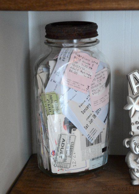 How to decorate your home with the things you love - how to save and display tickets 