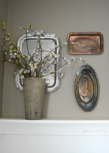 How to decorate your home with the things you love - silver tray collection