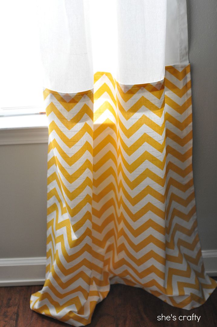 How to customize Store bought curtains