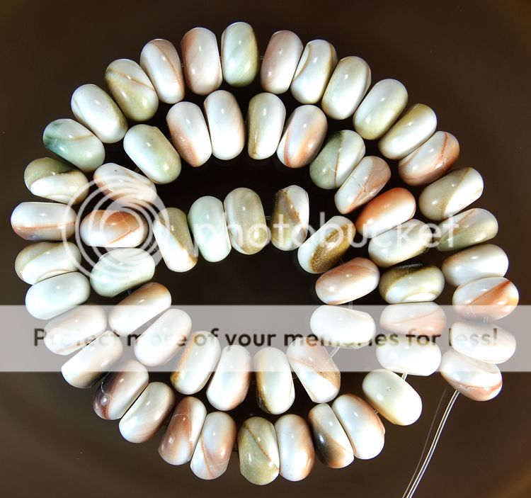 16inches 6x12mm Natural Shell Rondelle Beads  