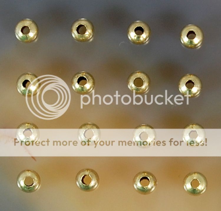 200pcs 4mm Ant Gold Metal Beads  