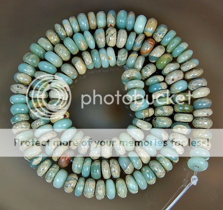 3x6mm Natural Serpentine Stone Rondelle Beads 16  