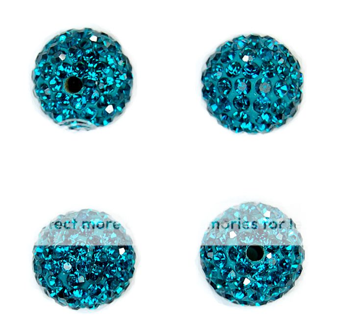   Pave Crystal Rhinestone Loose Spacer Beads Jewelry DIY Findings  