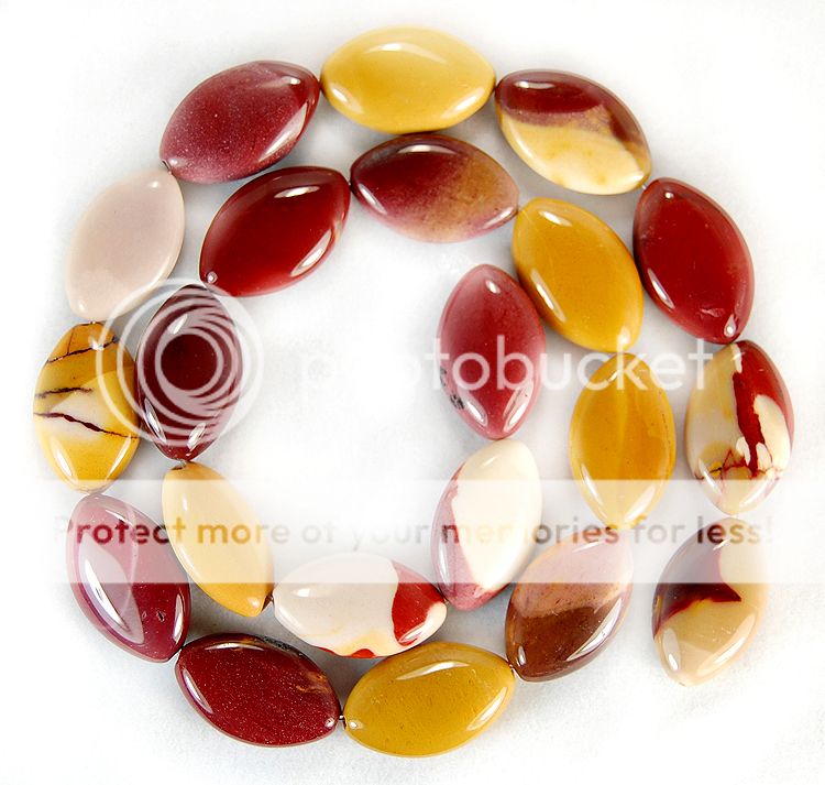 12x18mm Natural Colorful Mookaite Eye Beads 15.5  