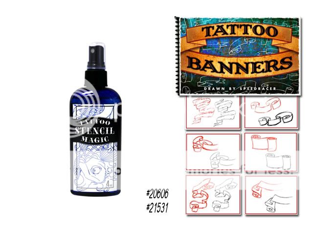 Tattoo Flash Art Book Stencil Magic Transfer Supplies