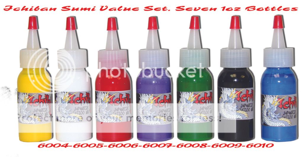 Tattoo Supplies Ichiban Sumi Japanese Style Professional ink Seven 1oz 