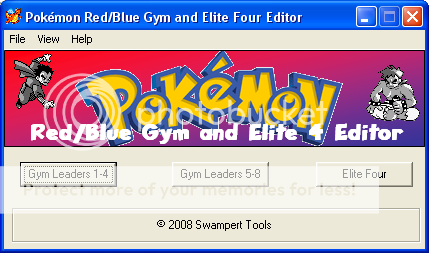 Pokémon Red/Blue Gym and Elite 4 Editor