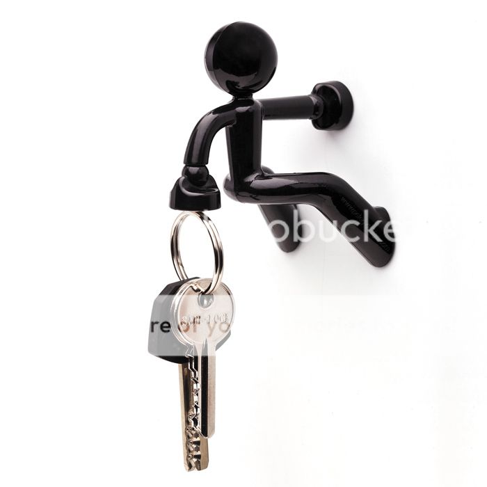 Peleg Key Pete Keyholder Rack Magnetic Gift Black  