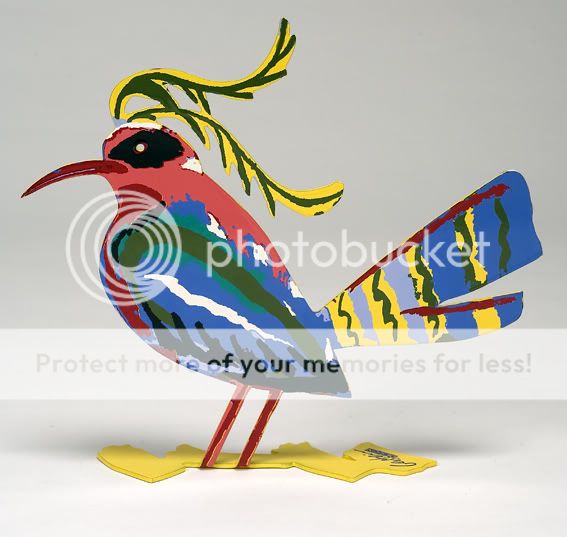 David Gerstein Art Beth Lehem Bird Metal Sculpture  