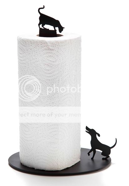 ARTORI Design Cat & Dog Steel Metal Paper Towel Holder Countertop 