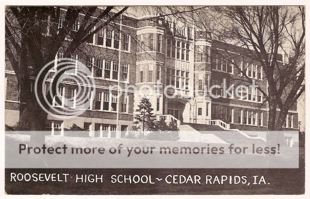 Roosevelt High School Cedar Rapids Iowa circa 1950s  