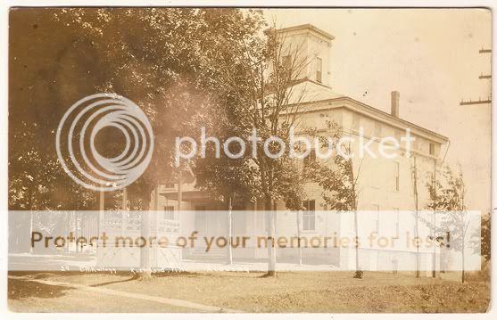 Real Photo Postcard Academy at Rushford, New York 1906  