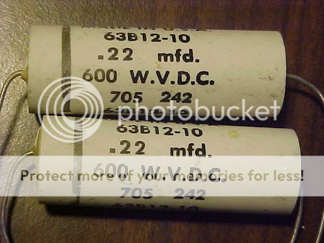 Pair (2) 0.22uF mfd 600V CAPACITOR For 2A3 300B 245 VT52 TUBE Single 