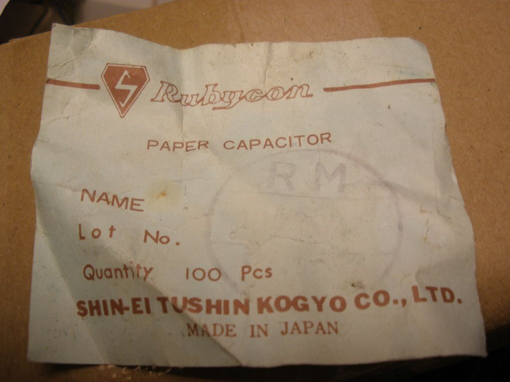 4 X Rubycon PAPER Capacitor 0.1uf 600WV Fr AUDIO GUITAR 4 X Rubycon PAPER Capacitor 0.1uf 600WV Fr AUDIO GUITAR